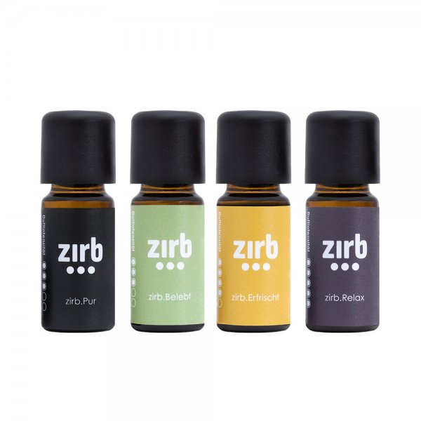 zirb.Fragrance favourite package | zirb.Classic, zirb.Relax, zirb.Vitalised, zirb.Refreshed